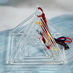 Quartz Crystal Singing Pyramid Set