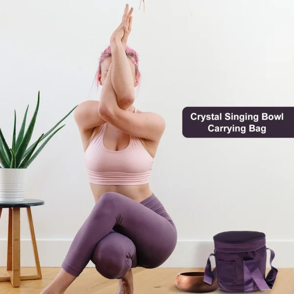 Cotton Crystal Singing Bowl Bag