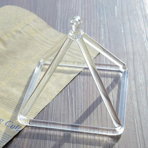 Quartz Crystal Singing Pyramid Set