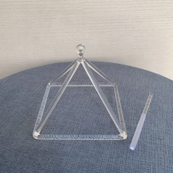 Quartz Crystal Singing Pyramid Set