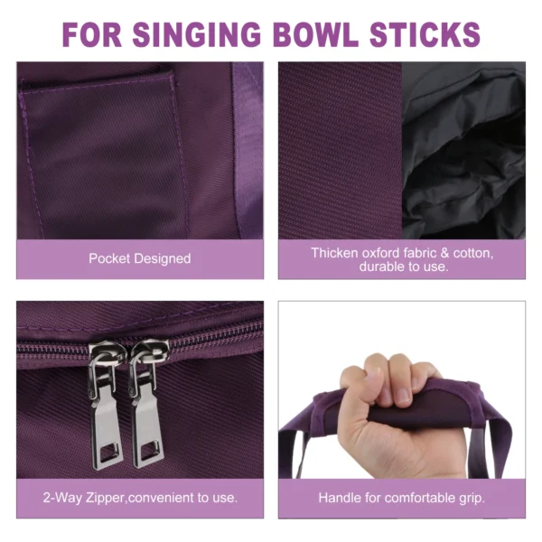 Cotton Crystal Singing Bowl Bag